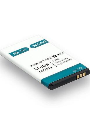 Акумулятор для nomi nb-244 / i244 1000 mah  original prc