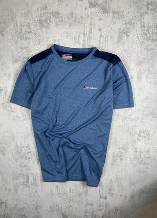 Голубая спортивная футболка berghaus на системе argentium – ваша надежная поддержка в каждом движении