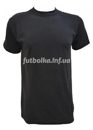 Футболка мужская турецкая ezgi чёрная от 3-х шт. одного размера. хлопок 100% все размеры (xхs-3xl)
