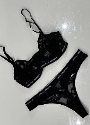 Комплект нижнего белья кружево dolce&gabbana