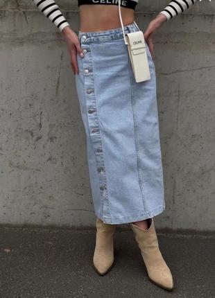 Трендовая джинсовая юбка
