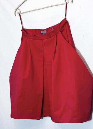 Cos, юбка структурированная в широкие складки, хлопковая.