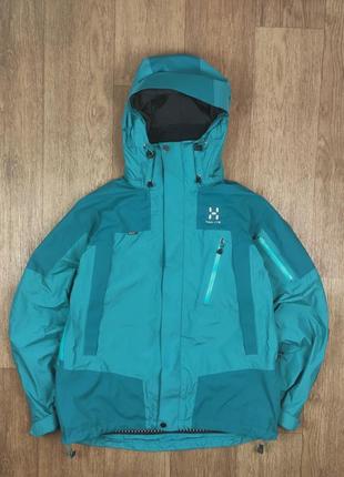 Куртка haglofs gore tex лижна спортивна жіноча синя блакитна outdoor tnf hh gorpcore осіння зимова вітровка