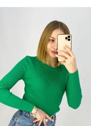 Шикарный базовый джемпер в рубчик