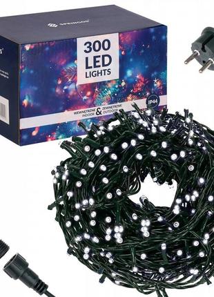 Гирлянда уличная (наружная) springos 18 м 300 led cl0325 cold white