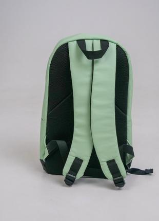 Универсальный рюкзак city в удобном размере в экокожи, бирюзовый цвет2 фото