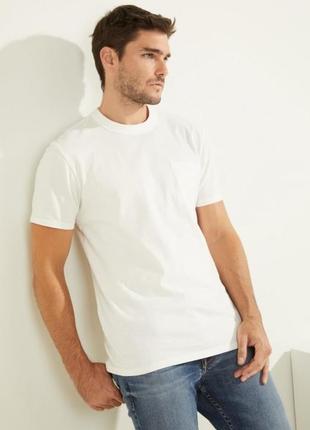 Белая базовая хлопковая футболка