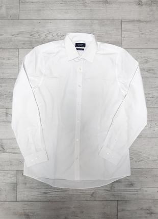 Рубашка рубашка мужская белая,длинный рукав р 48 бренд "f&amp;f"