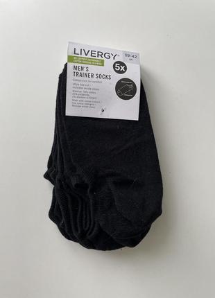 Короткі чорні шкарпетки livergy