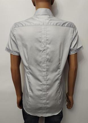 Стильная летняя мужская рубашка slim fit devred, франция, р.xs/s