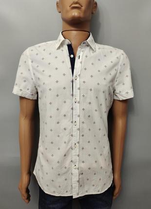 Стильная летняя мужская рубашка devred, франция, р.xs/s