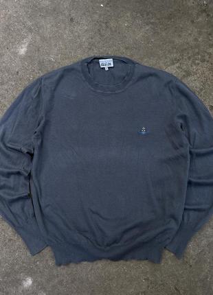 Свитер vivienne westwood sweater кофта man серый