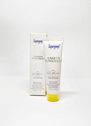Сонцезахисний крем для обличчя supergoop! unseen sunscreen spf 30 spf302 фото