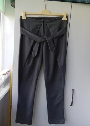 Стильні брюки галіфе жіночі насиченого сірого кольору м'які приємні до тіла