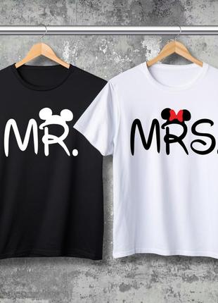 Парная футболка с принтом - mrs!