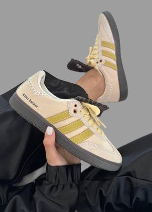 Кросівки adidas samba x walles bonner yellow 2.0 premium