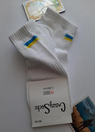 Шкарпетки чоловічі короткі в сітку патріотичні різні кольори україна