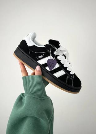 Женские кроссовки в стиле adidas campus x korn black premium.