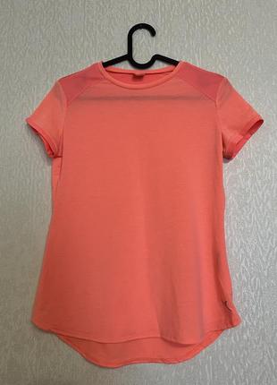 Decathlon футболка спортивная оранжевая на девочку 12-13 лет