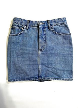 Юбка мини джинсовая летняя pull &amp; bear стильная
