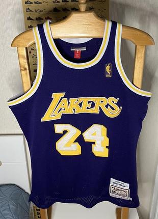 Los angeles lakers nba mitchell ness jersey майка нба кобі