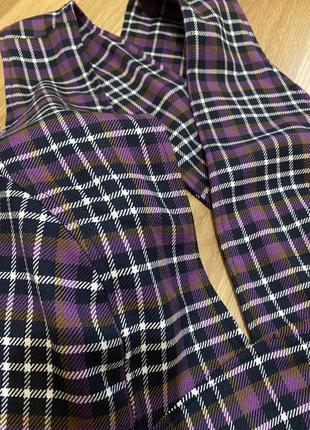 Сарафан в клітинку міді з розрізом topshop