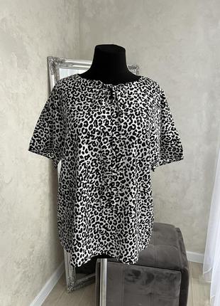 Блуза в леопардовий принт 🥰 95% шовку