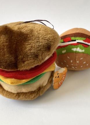 Мягкие игрушки бургер гамбургер бутер emoji