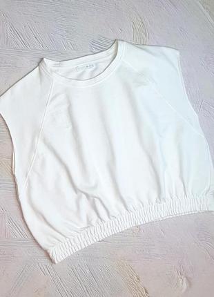 💝2+1=4 стильная белая футболка свитшот хлопок оверсайз primark, размер 52 - 54