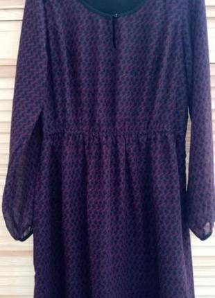 Сукня бордова шифонова