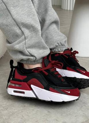 Кросівки nike air max furyosa burgundy black