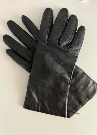 Жіночі шкіряні рукавиці з натур шкіри