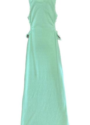 Максі сукня зеленого пастельного кольору