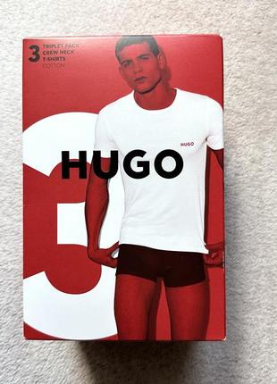 Hugo футболки комплект 3шт xl l regular fit crew neck футболка
