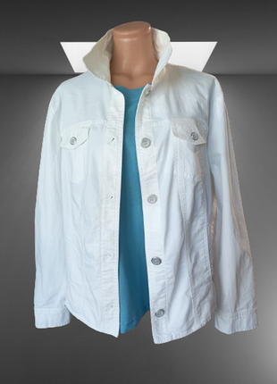 Суперскаская біла джинсова куртка від gerry weber