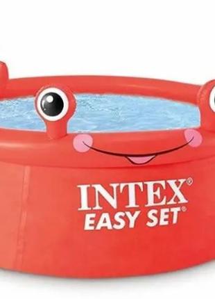 Intex бассейн надувной 26100 np crab easy set, 183х56 см, 880л, в коробке2 фото