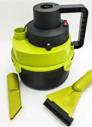 Автомобільний пилосос працює від прикурювача 12 в dry vaccum, вологе та сухе прибирання, багаторазовий фільтр