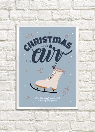 Постер у рамці а3 christmas is in the air