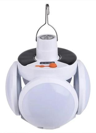 Лампа для кемпинга с аккумулятором, светодиодная лампа, лед лампа, лампа с солнечной панелью