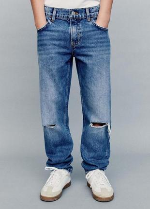 Подростковые джинсы  zara loose fit 1879/642