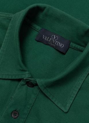 Valentino jeans vintage cotton polo green чоловіча футболка поло