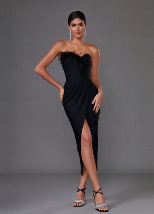 Сукня елегантна чорна декорована, 1500+ відгуків, єдиний екземпляр