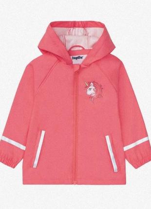 Куртка-дощовик водовідштовхувальна та вітрозахисна для дівчинки lupilu.