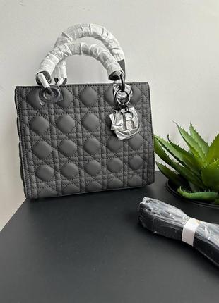 Сумка жіноча діор dior lady medium black