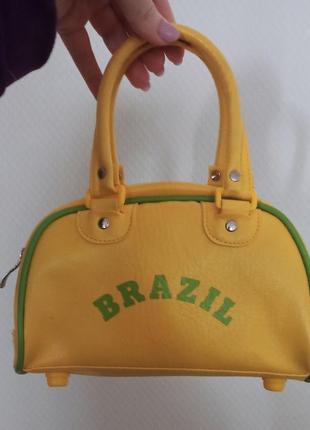 Унікальна сумочка для футбольних фанів бразилії, вінтаж
