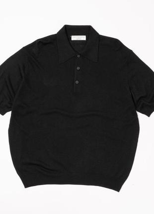 Saks fifth avenue knit solid polo
