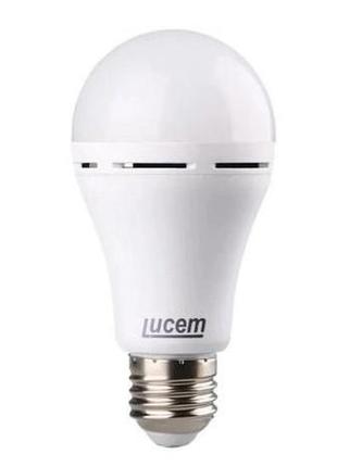 Лампа акумуляторна lucem led 9 вт a70 e27 220 в 6500 к
