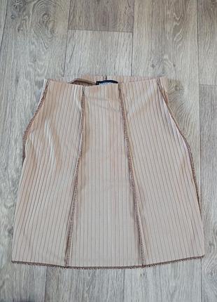 Мини юбка в рубчик р 40