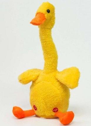 Дитяча інтерактивна іграшка повторюшка talking duck 120 пісень