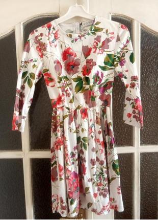 Квітчаста сукня українського бренду vovk плаття в квіти бавовна